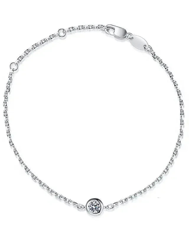 Sparkling Moissanite Diamond Bracelet