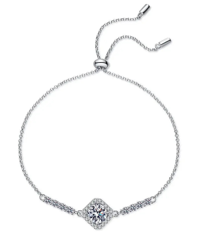 Radiant Moissanite Square Bracelet