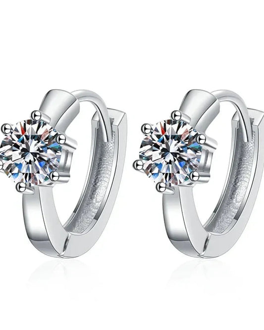 Elegant Moissanite Stud Earrings