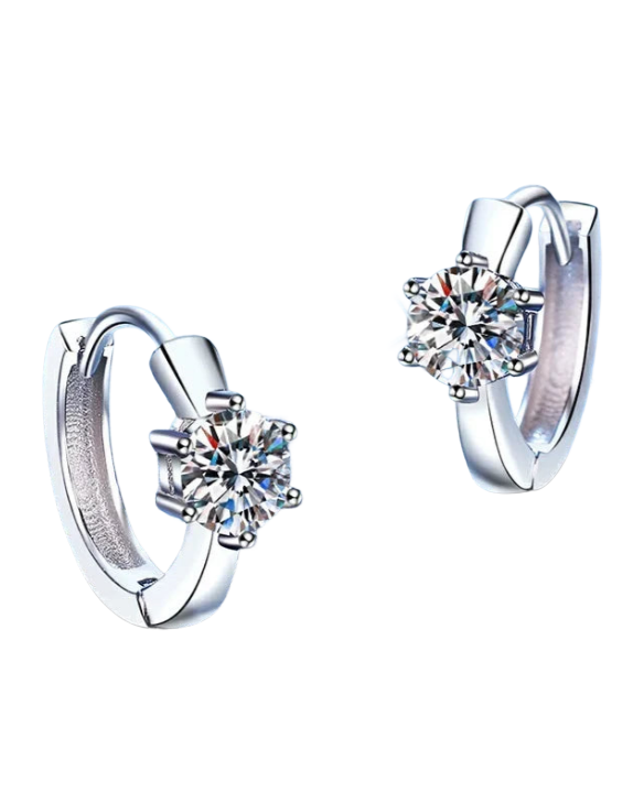 Elegant Moissanite Stud Earrings